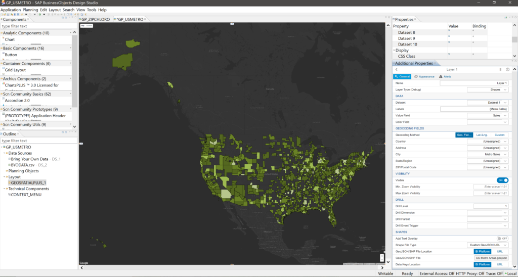 GeoSpatialPLUS US Metro | CMaps Analytics Connect